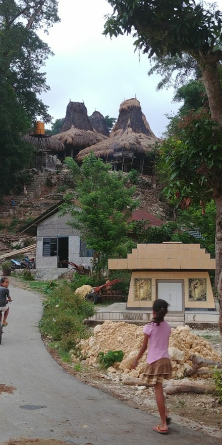 Karakteristiek Sumbanees dorp, Waikabubak, Sumba